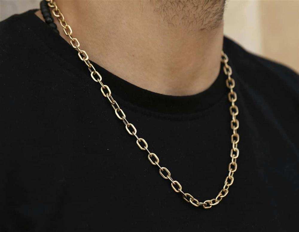 زنجیر طلا هالوی هرمس کوچک | مهمترین نکاتی در مورد انتخاب و خرید گردنبند طلا  که باید بدانید